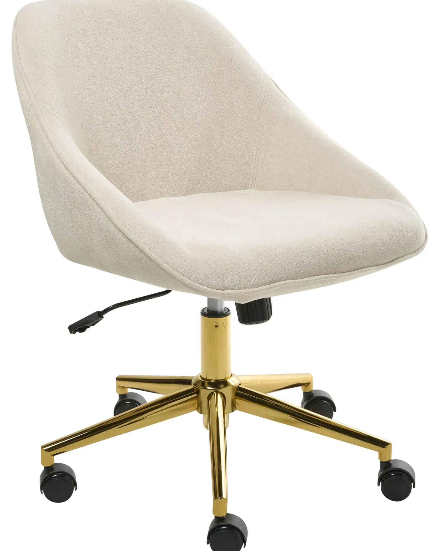 Sedia da scrivania BARDSDALE Velluto Beige chiaro