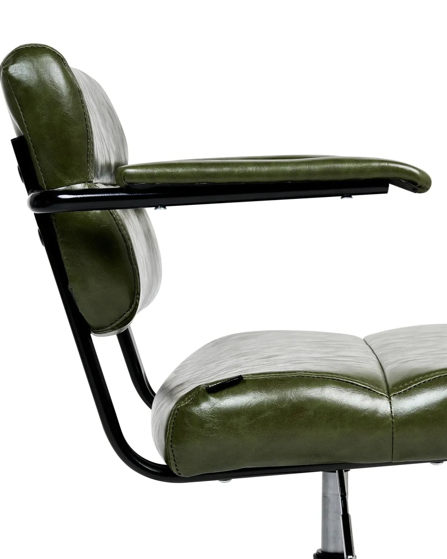 Sedia da scrivania CANDOR Pelle sintetica Verde scuro