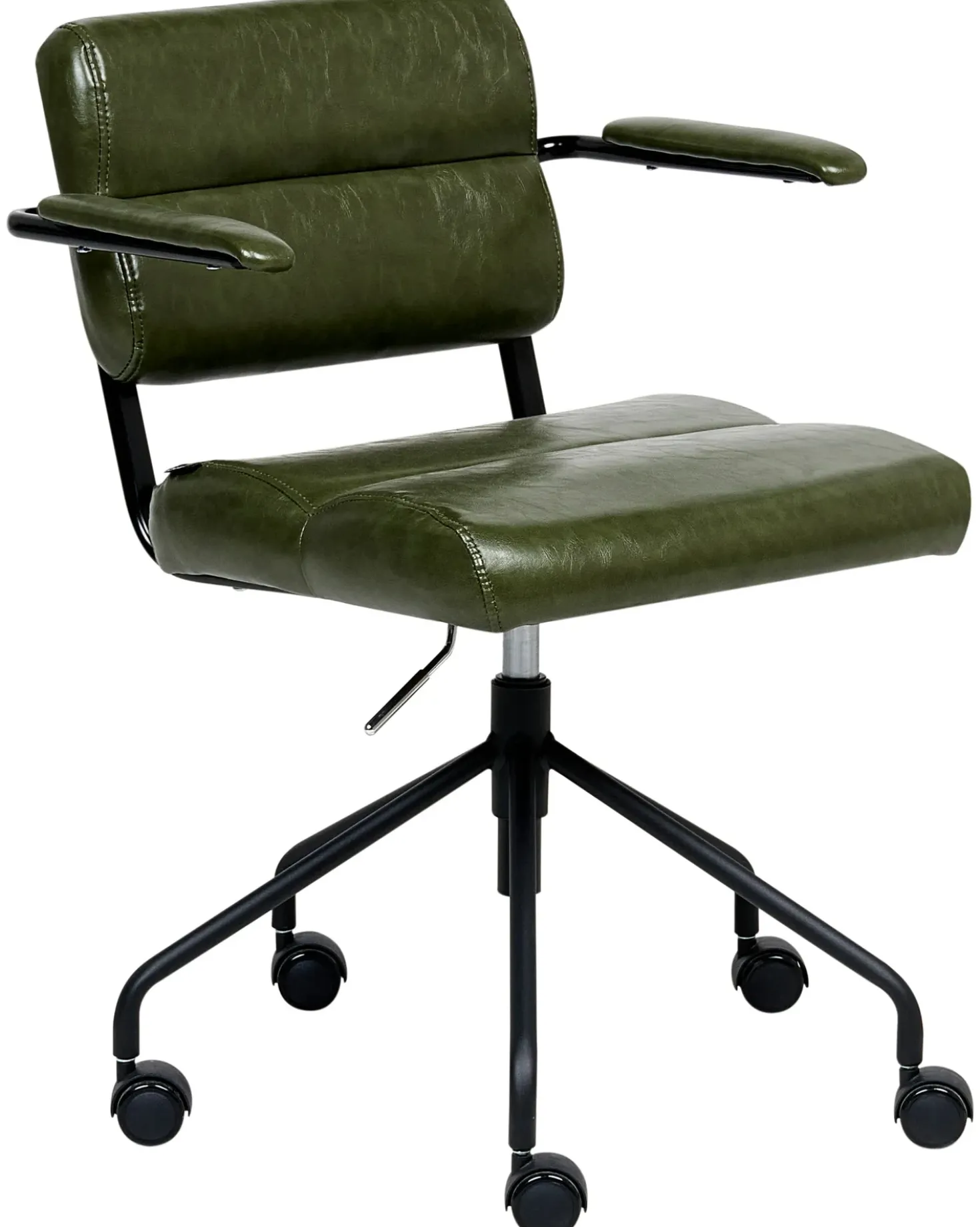 Sedia da scrivania CANDOR Pelle sintetica Verde scuro
