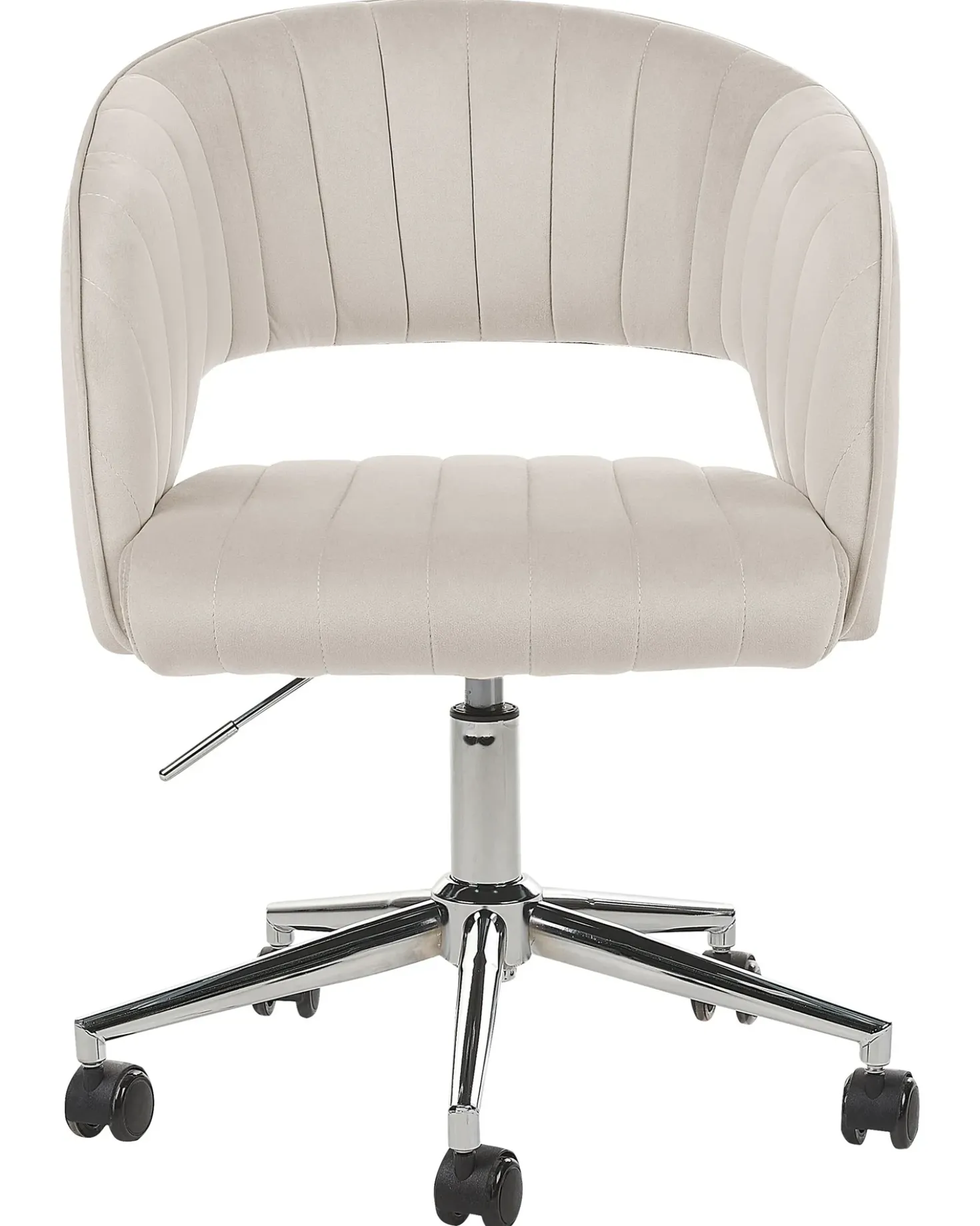Sedia da scrivania KATONAH Velluto Beige chiaro
