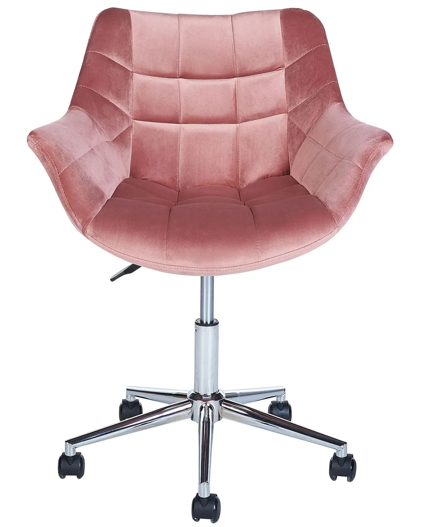Sedia da scrivania LABELLE Velluto Rosa