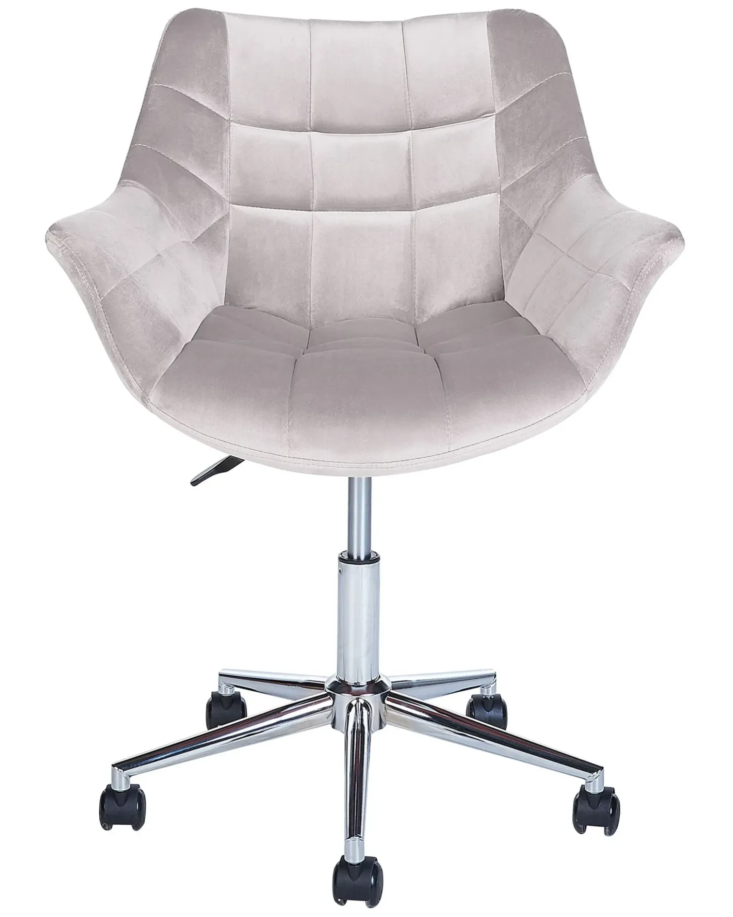 Sedia da scrivania LABELLE Velluto Grigio