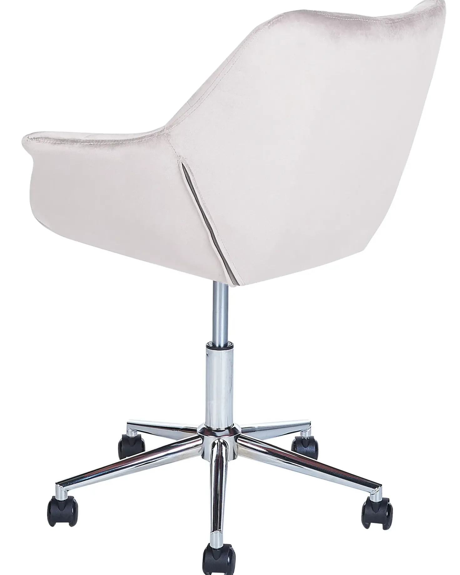Sedia da scrivania LABELLE Velluto Grigio
