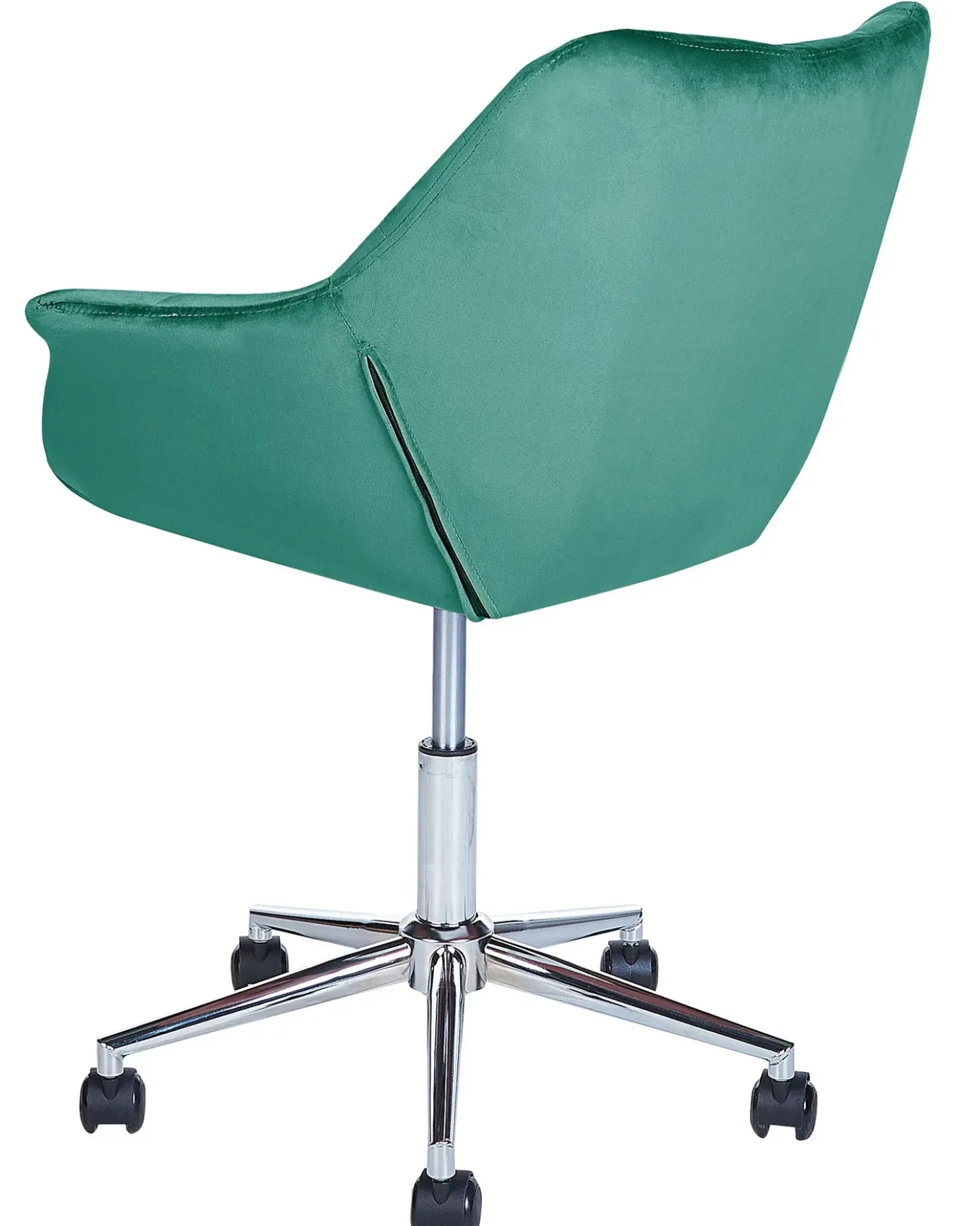 Sedia da scrivania LABELLE Velluto Verde smeraldo