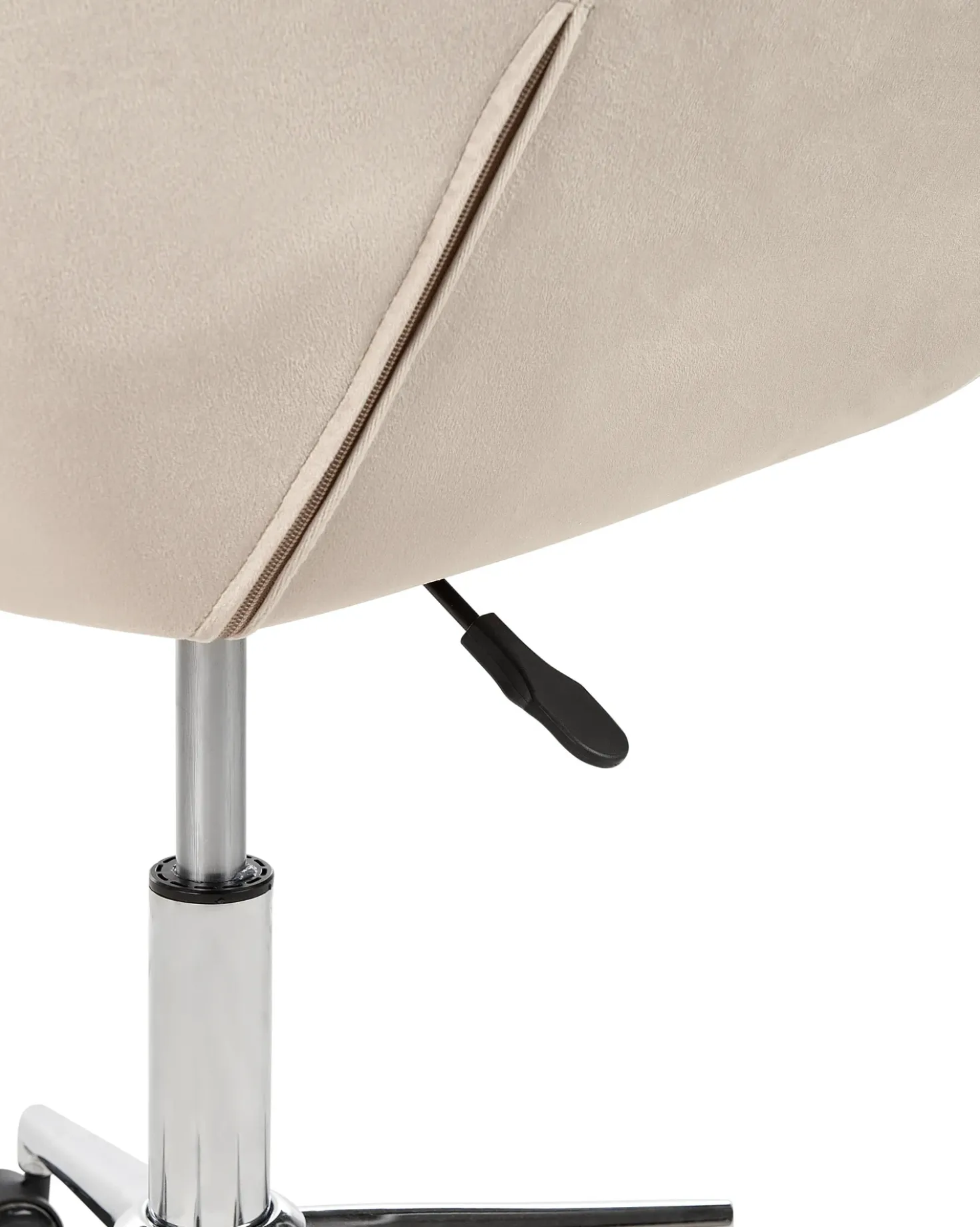 Sedia da scrivania LABELLE Velluto Beige