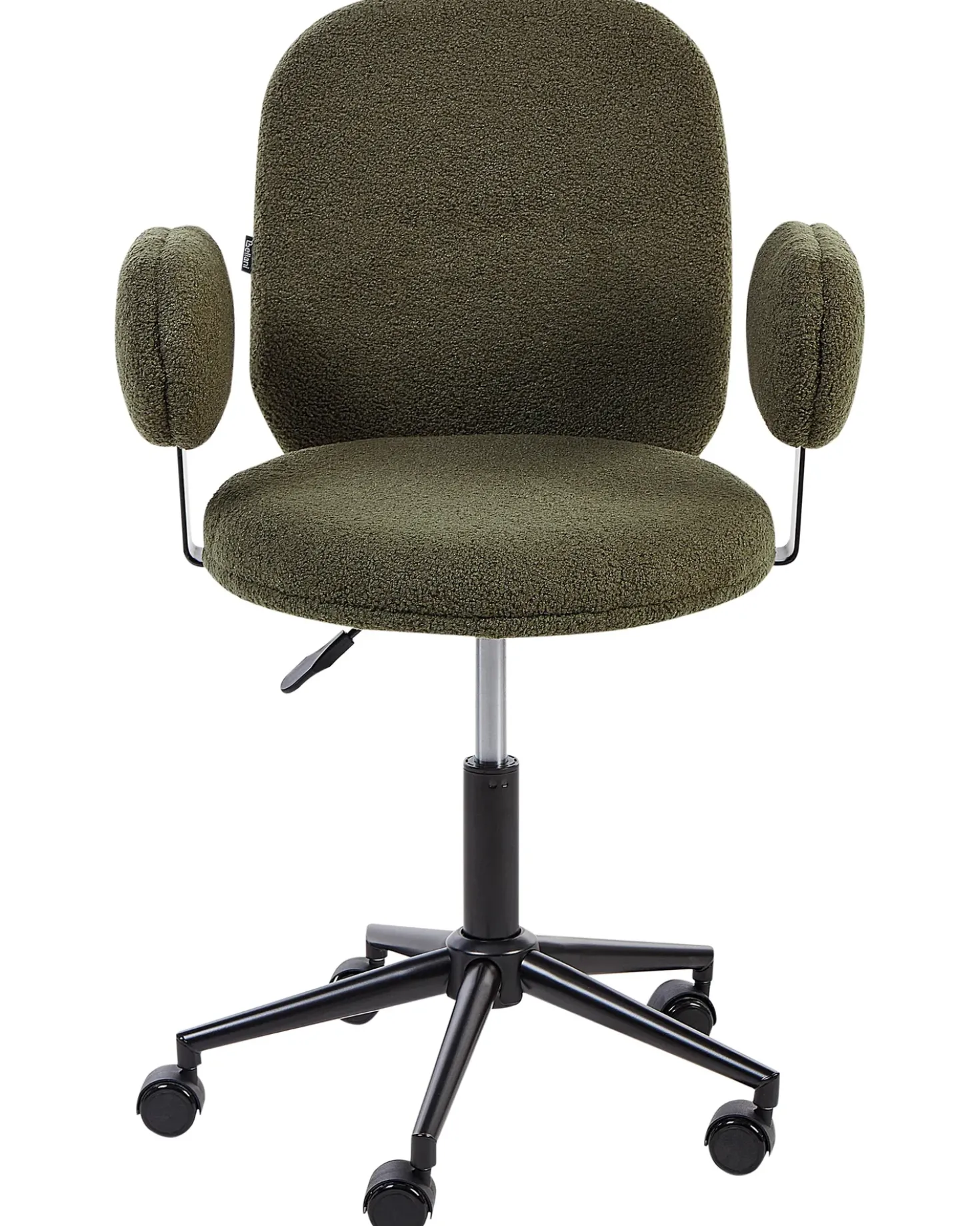Sedia da scrivania MORAGA Bouclé Verde scuro