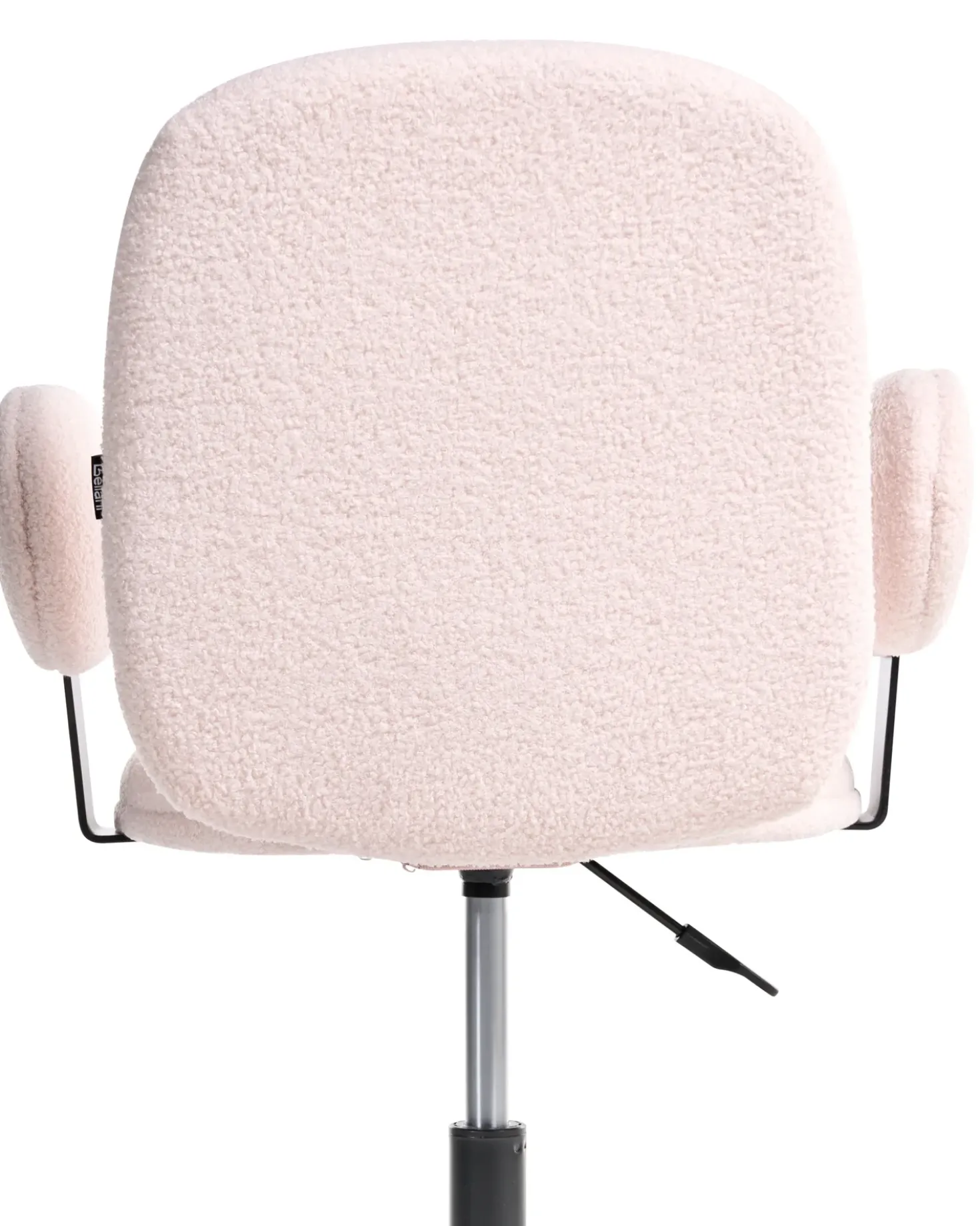 Sedia da scrivania MORAGA Bouclé Rosa pastello