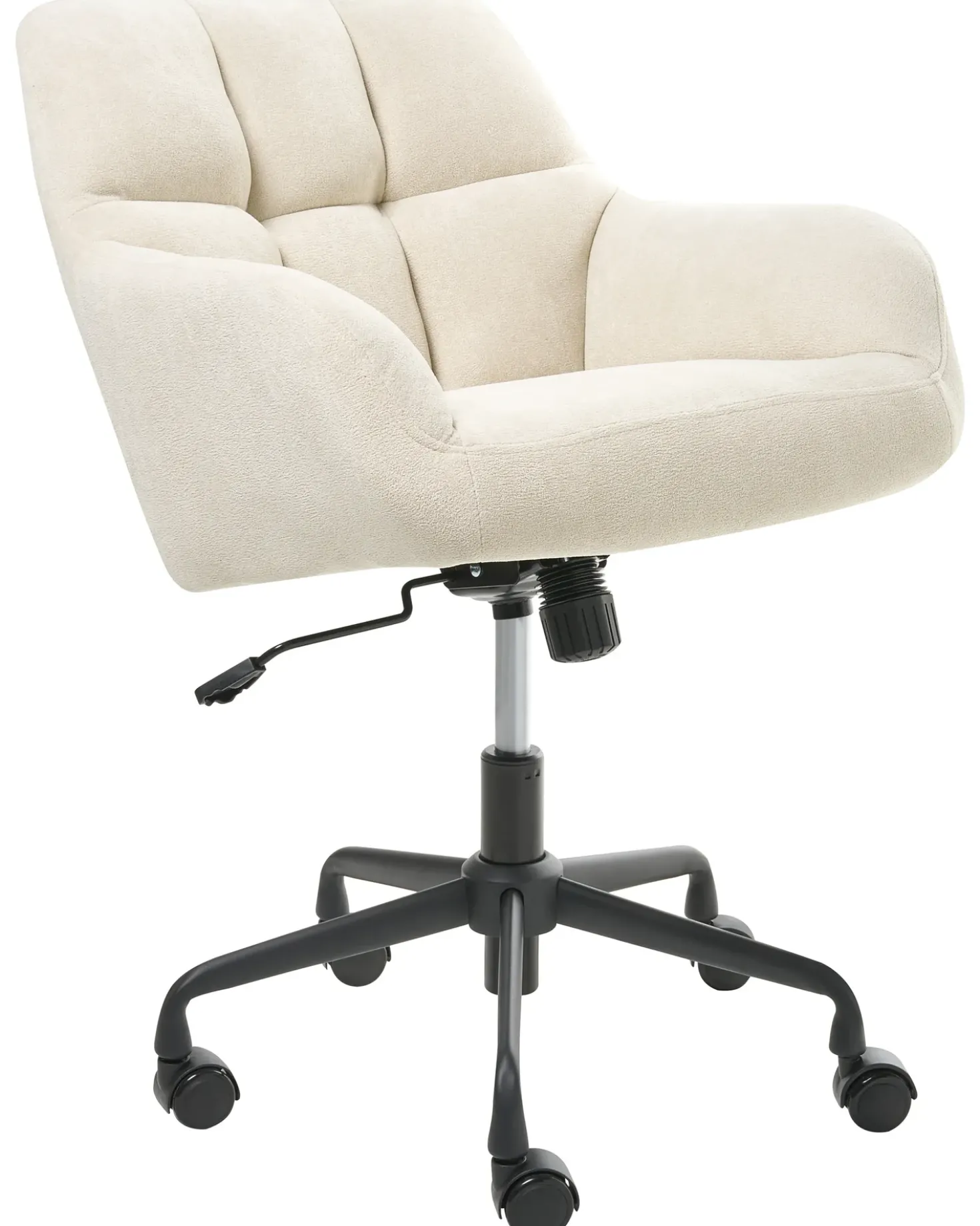 Sedia da scrivania PALMDALE Velluto Beige chiaro