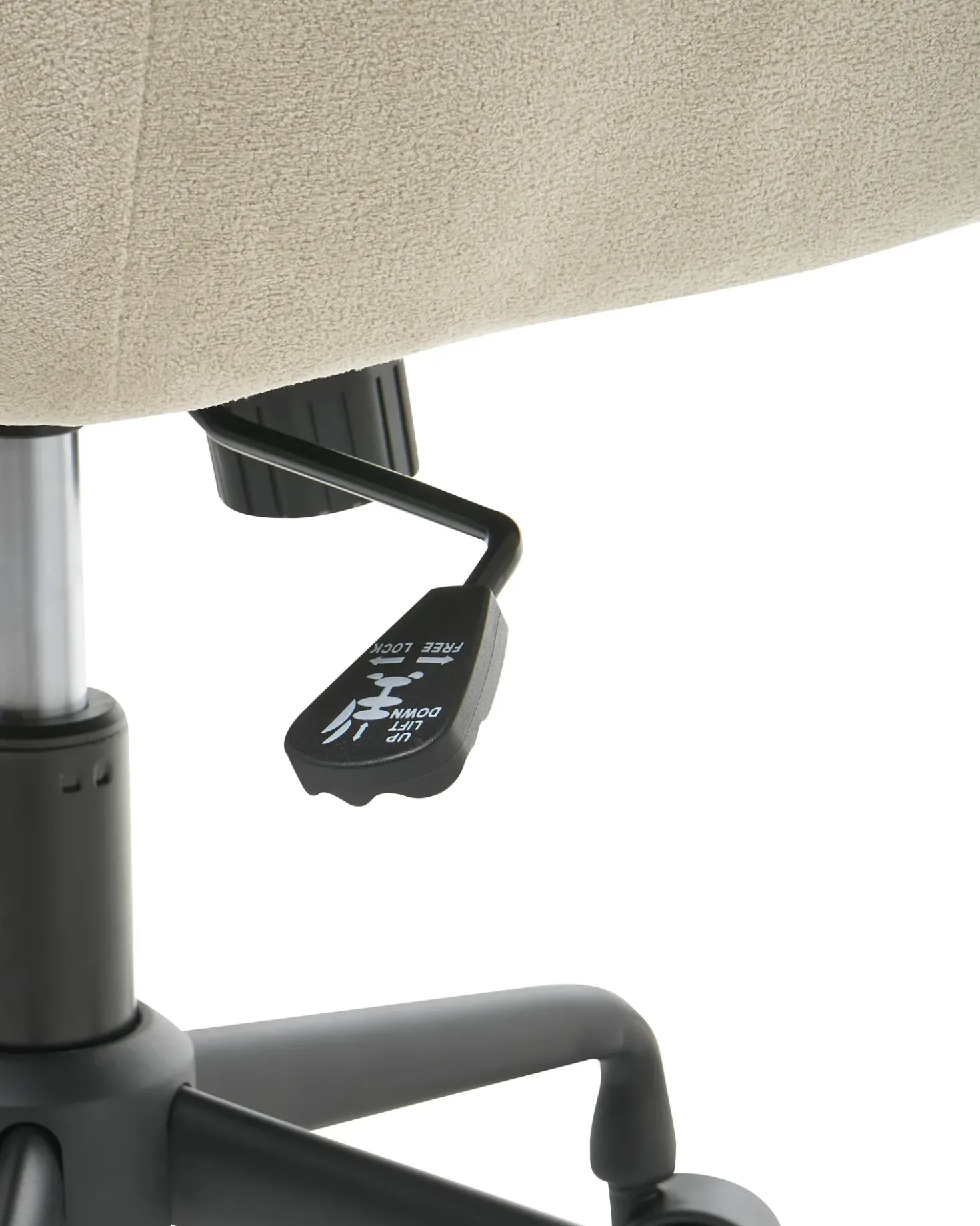 Sedia da scrivania PALMDALE Velluto Beige chiaro