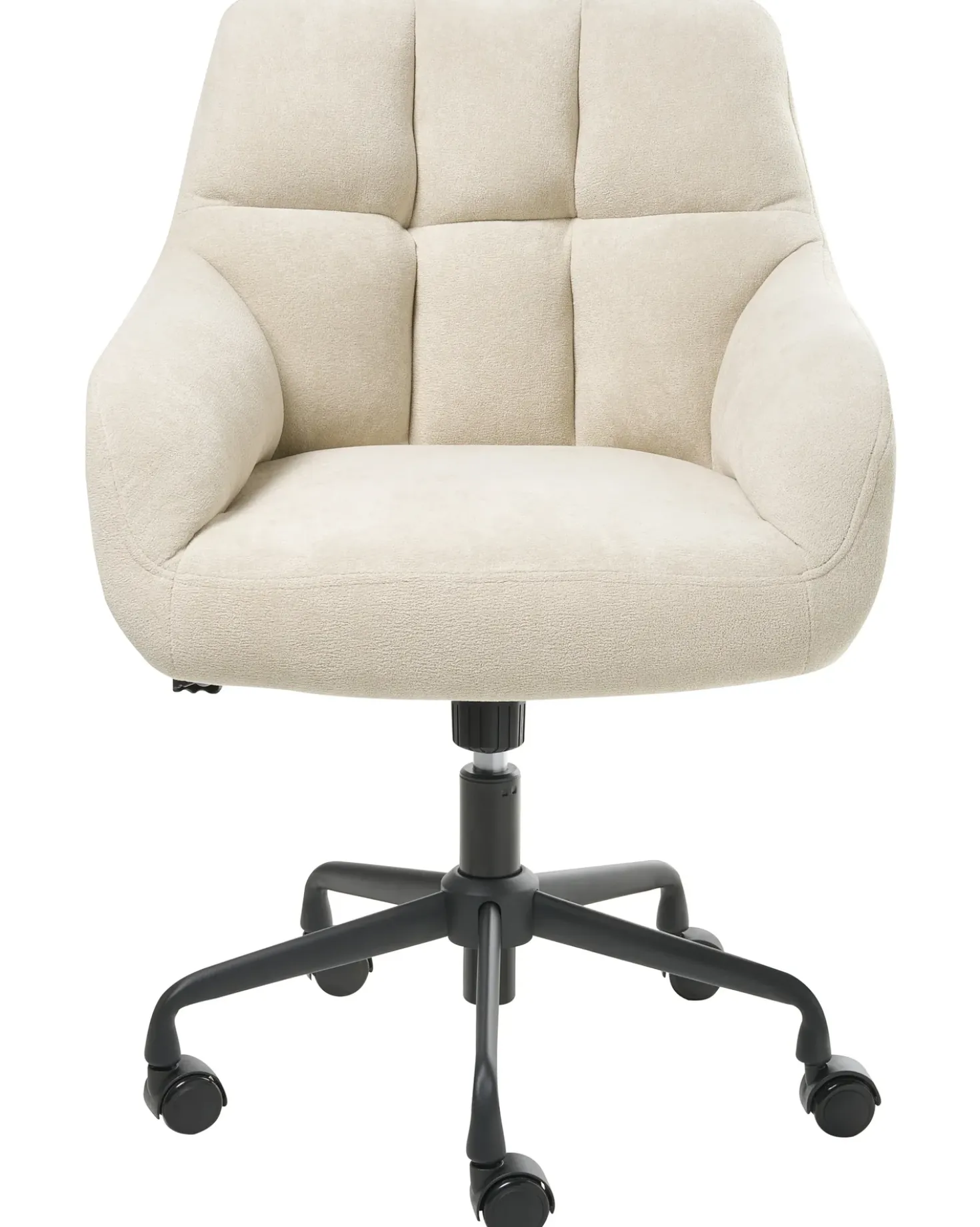 Sedia da scrivania PALMDALE Velluto Beige chiaro