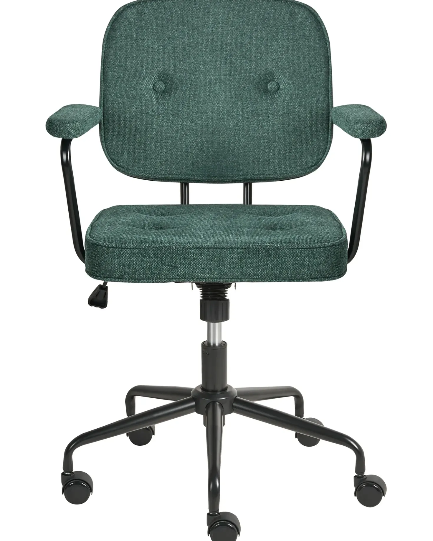 Sedia da scrivania PAWNEE Tessuto Verde scuro