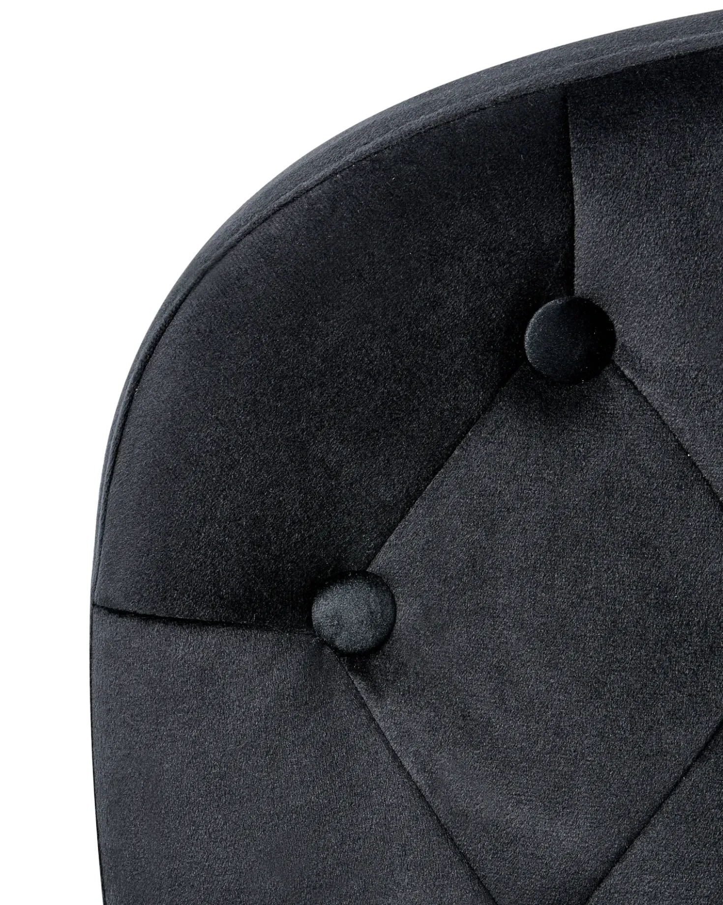 Sedia da scrivania PRINCESS Velluto Nero