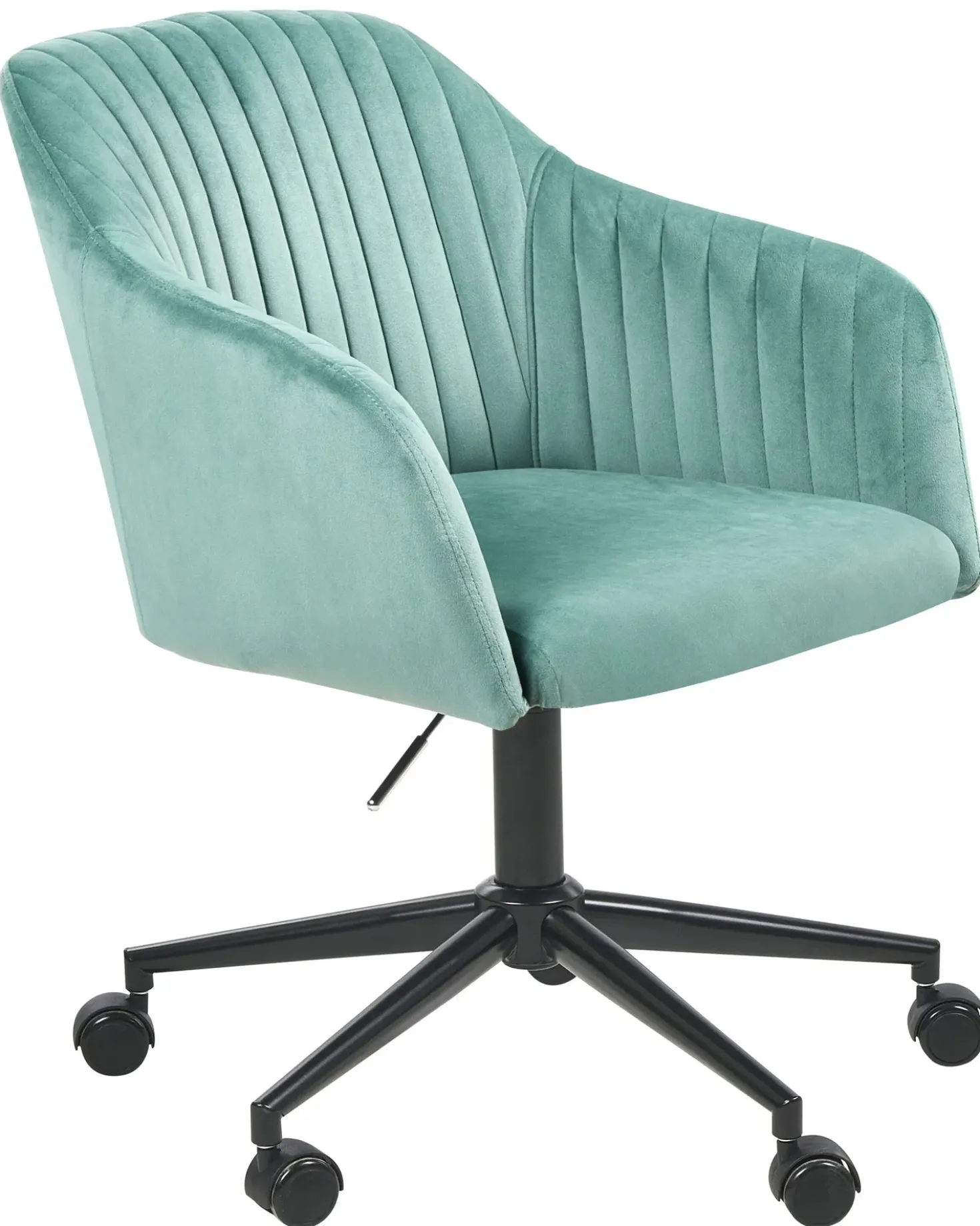 Sedia da scrivania VENICE Velluto Verde menta
