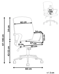 Sedia da ufficio BONNY Grigio