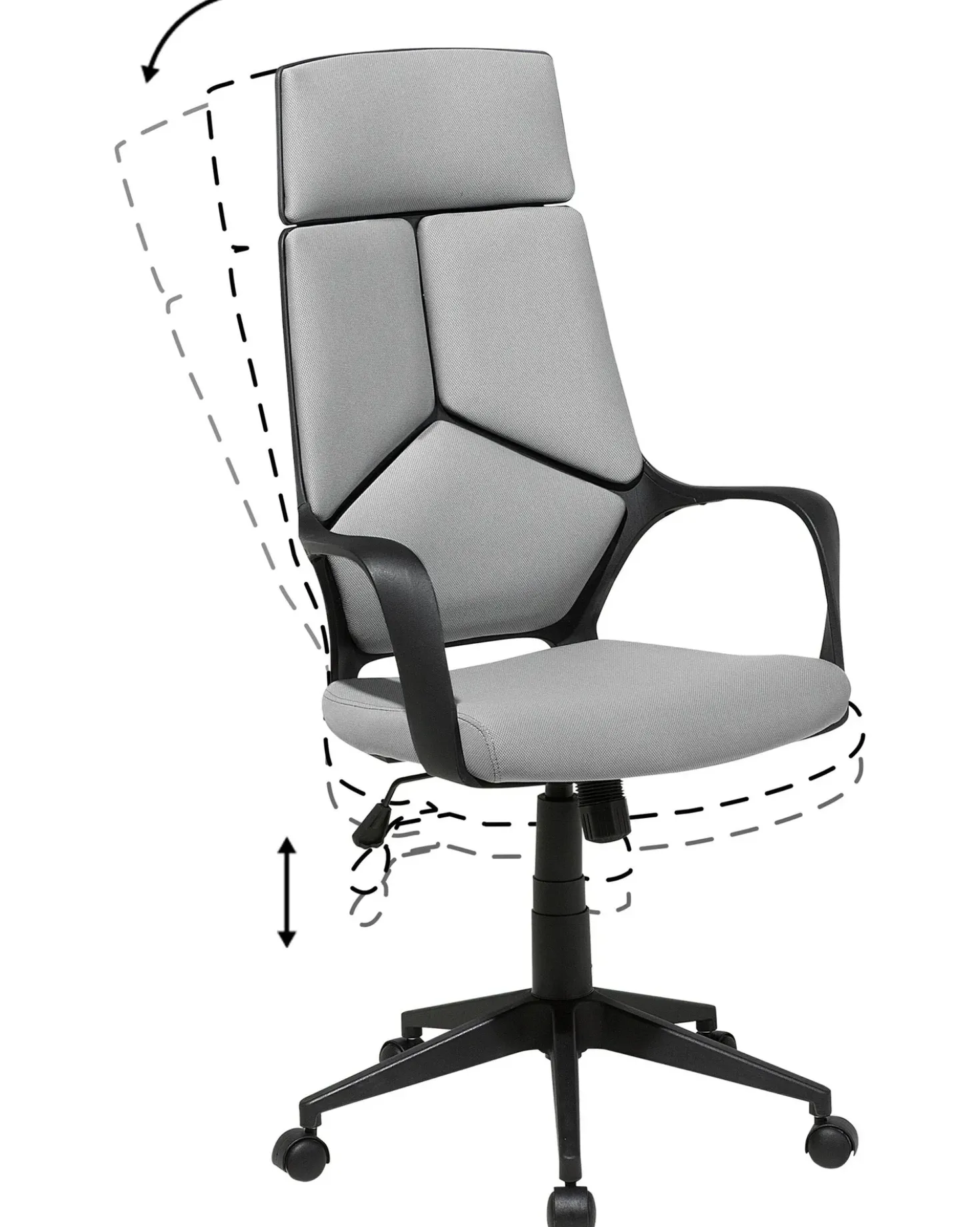 Sedia da ufficio DELIGHT Grigio