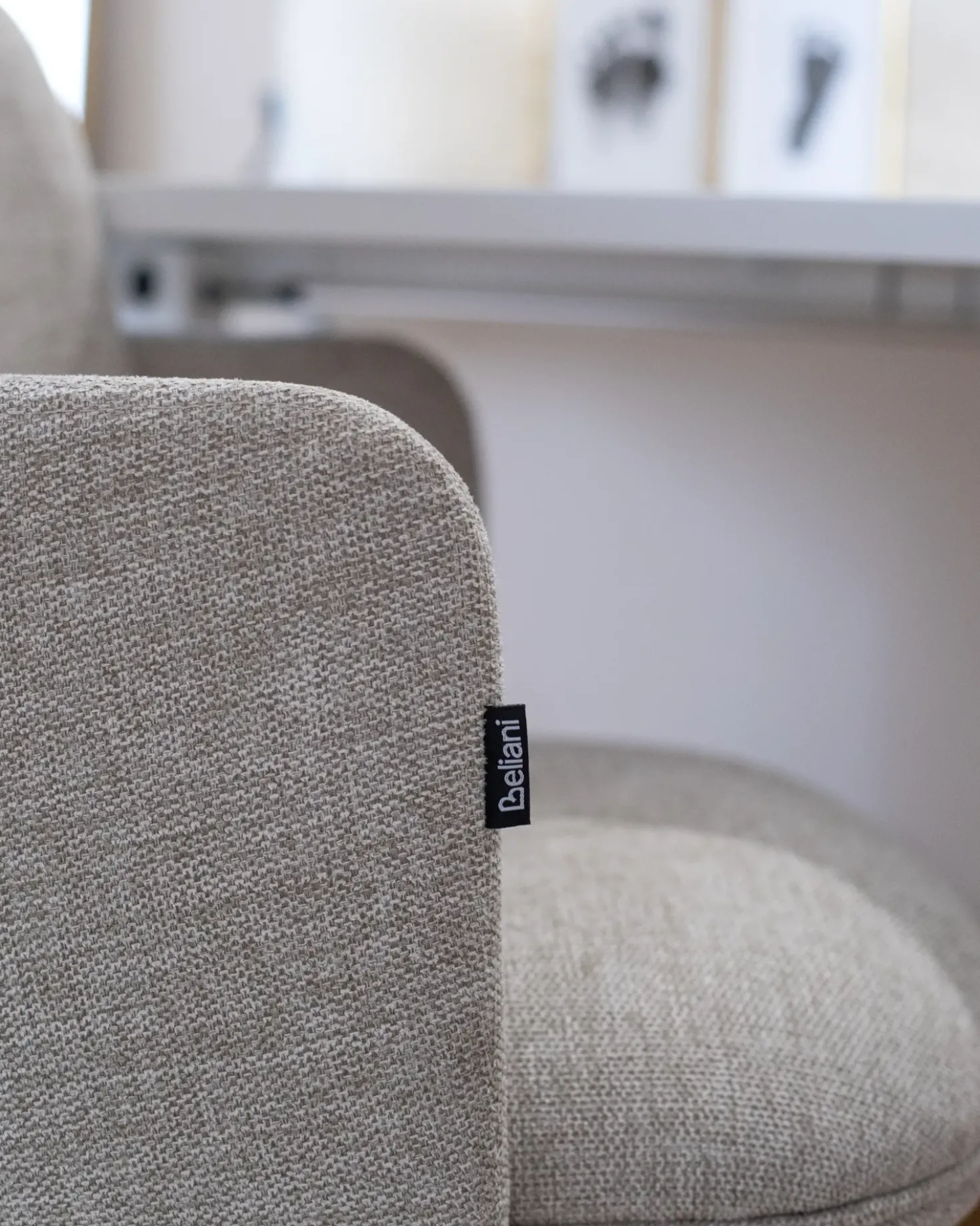 Sedia da ufficio DRYDEN Beige