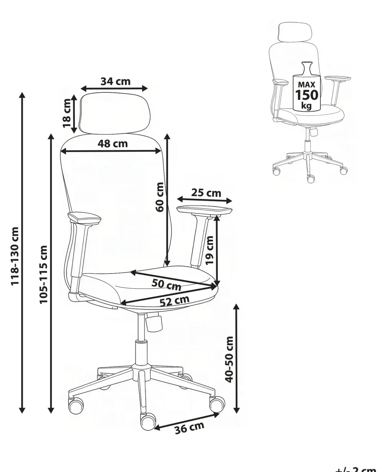 Sedia da ufficio ERVIONE Grigio