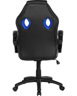 Outlet Beliani Sedia da ufficio FIGHTER Pelle sintetica Blu marino Blu Nero