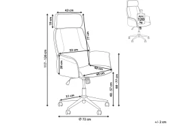 Sedia da ufficio PILOT Bouclé Bianco sporco