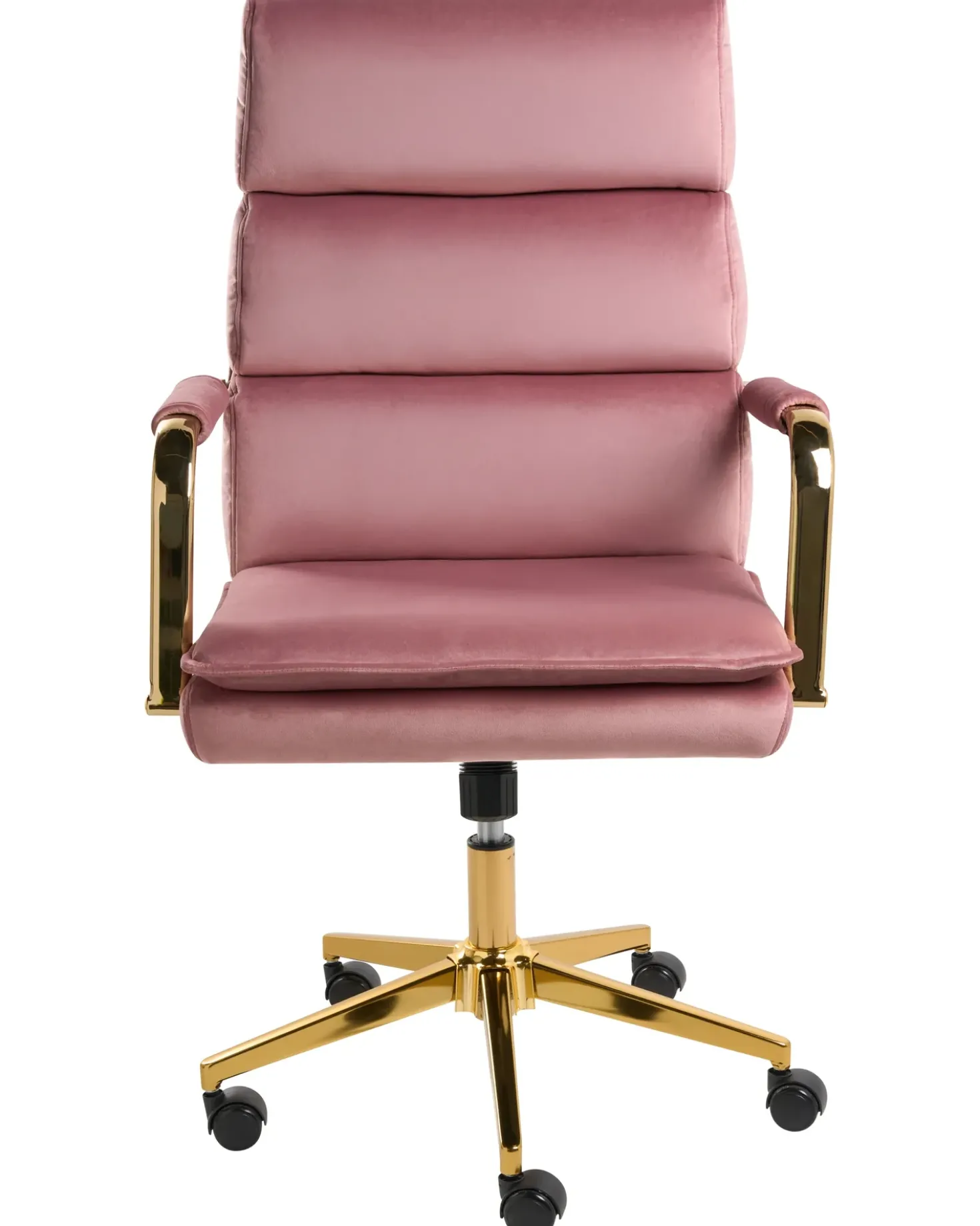 Sedia da ufficio VAMURE Velluto Rosa