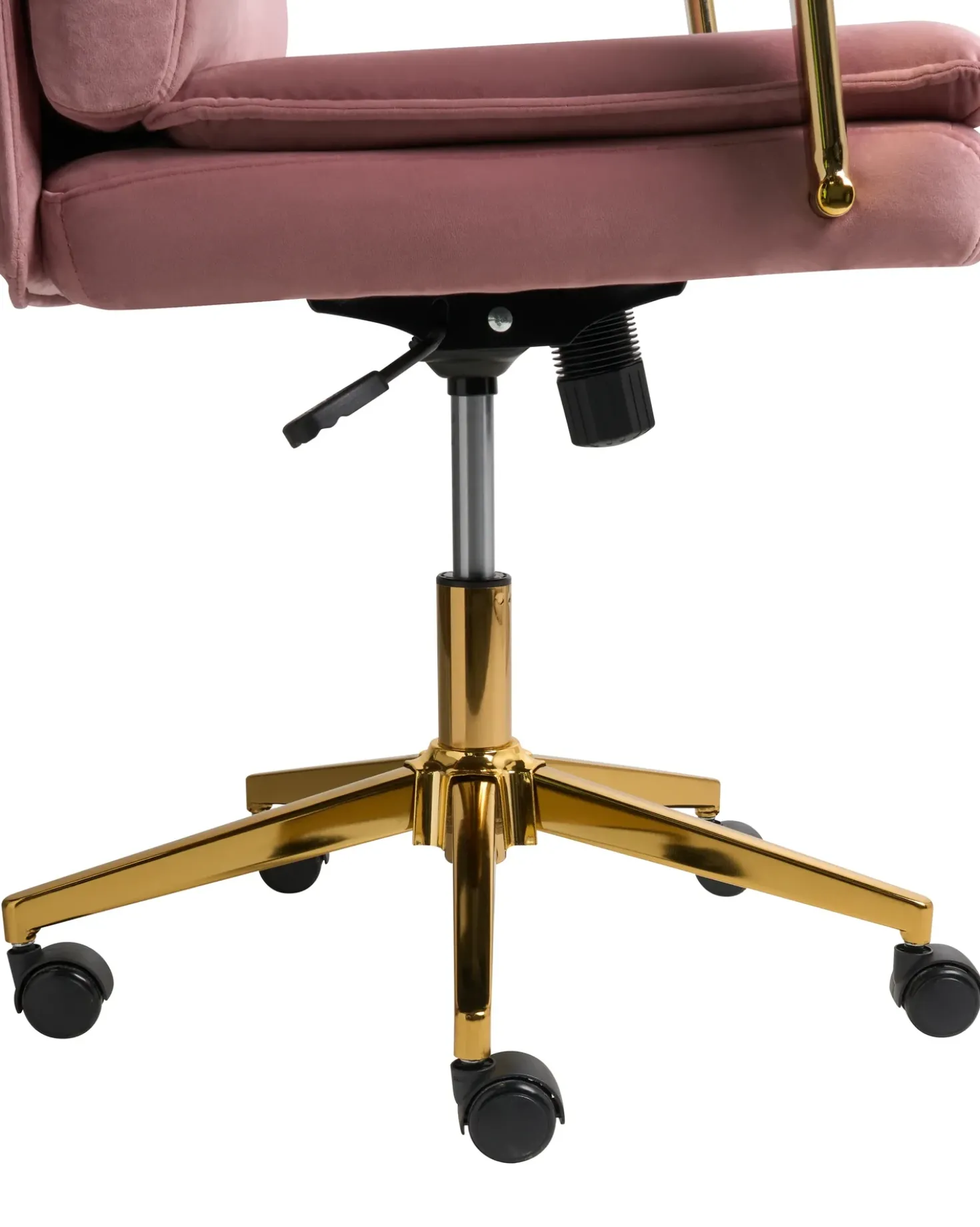 Sedia da ufficio VAMURE Velluto Rosa
