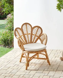 Discount Beliani Sedia pavone per bambini FLORENTINE II Rattan Naturale Marrone