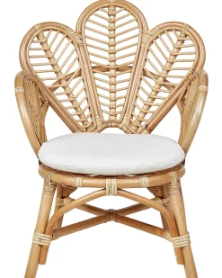 Discount Beliani Sedia pavone per bambini FLORENTINE II Rattan Naturale Marrone