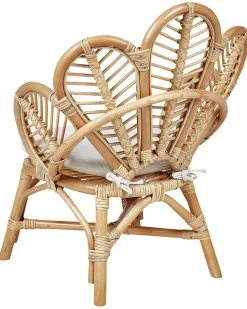 Discount Beliani Sedia pavone per bambini FLORENTINE II Rattan Naturale Marrone