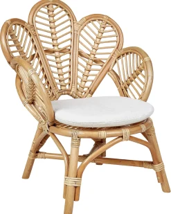 Discount Beliani Sedia pavone per bambini FLORENTINE II Rattan Naturale Marrone