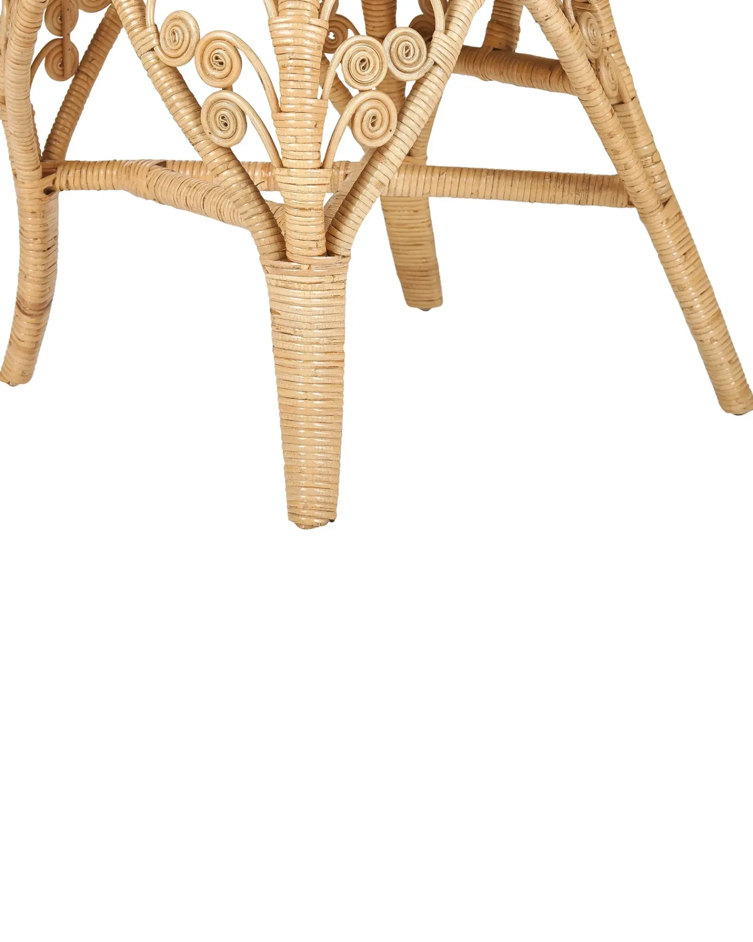 New Beliani Sedia Peacock CARRARA Rattan Naturale Beige Naturale