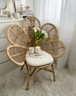 Clearance Beliani FLORENTINE Rattan Naturale Beige Marrone