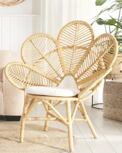 Clearance Beliani FLORENTINE Rattan Naturale Beige Marrone