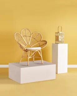 Clearance Beliani FLORENTINE Rattan Naturale Beige Marrone