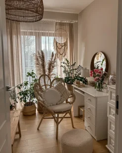 Clearance Beliani FLORENTINE Rattan Naturale Beige Marrone