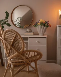 Clearance Beliani FLORENTINE Rattan Naturale Beige Marrone
