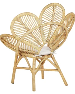 Clearance Beliani FLORENTINE Rattan Naturale Beige Marrone