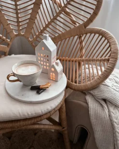 Clearance Beliani FLORENTINE Rattan Naturale Beige Marrone