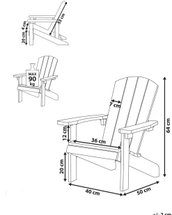 Best Beliani ADIRONDACK pastello Rosa