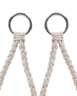 Best Beliani Sedia sospesa da fissare al soffitto GABELLA Cotone Bianco