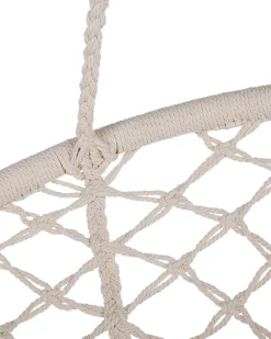 Best Beliani Sedia sospesa da fissare al soffitto GABELLA Cotone Bianco