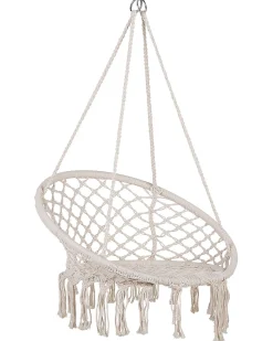 Best Beliani Sedia sospesa da fissare al soffitto GABELLA Cotone Bianco