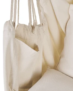 New Beliani Sedia sospesa da fissare al soffitto BONEA Cotone Beige