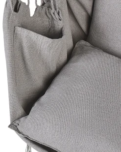 Sale Beliani Sedia sospesa da fissare al soffitto BONEA Cotone chiaro Grigio