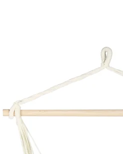 Outlet Beliani Sedia sospesa da fissare al soffitto VARENA Cotone Arancione Arancione Beige