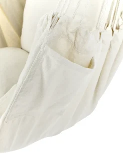 Best Beliani Sedia sospesa da fissare al soffitto VARENA Cotone Blu Beige Blu