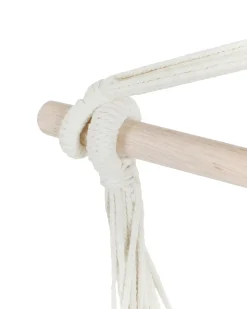 Best Beliani Sedia sospesa da fissare al soffitto VARENA Cotone Blu Beige Blu