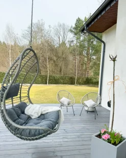 New Beliani PINETO Rattan sintetico (PE) Grigio