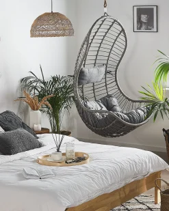 New Beliani PINETO Rattan sintetico (PE) Grigio
