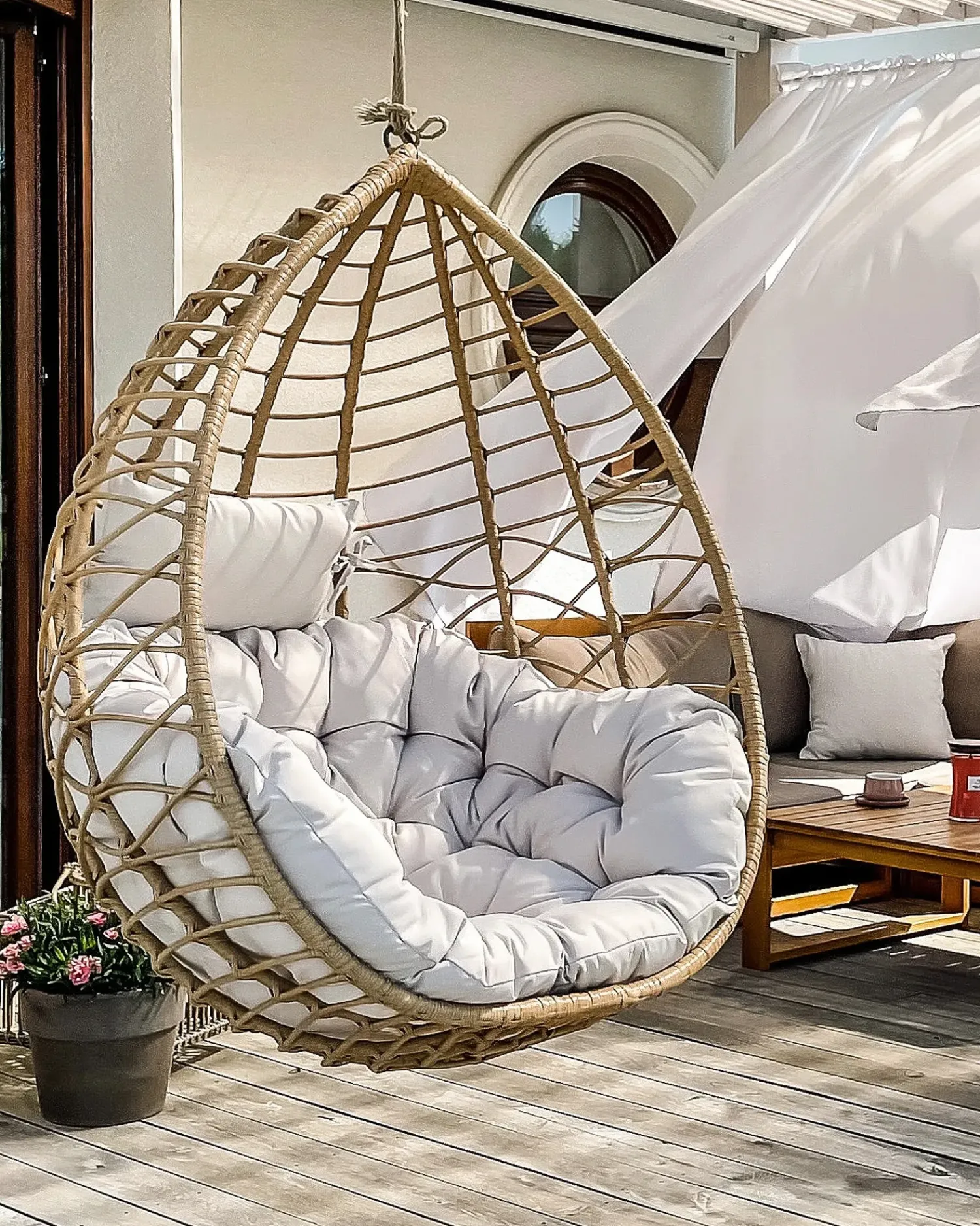 Best Beliani ARSITA Rattan sintetico (PE) Naturale Beige Marrone