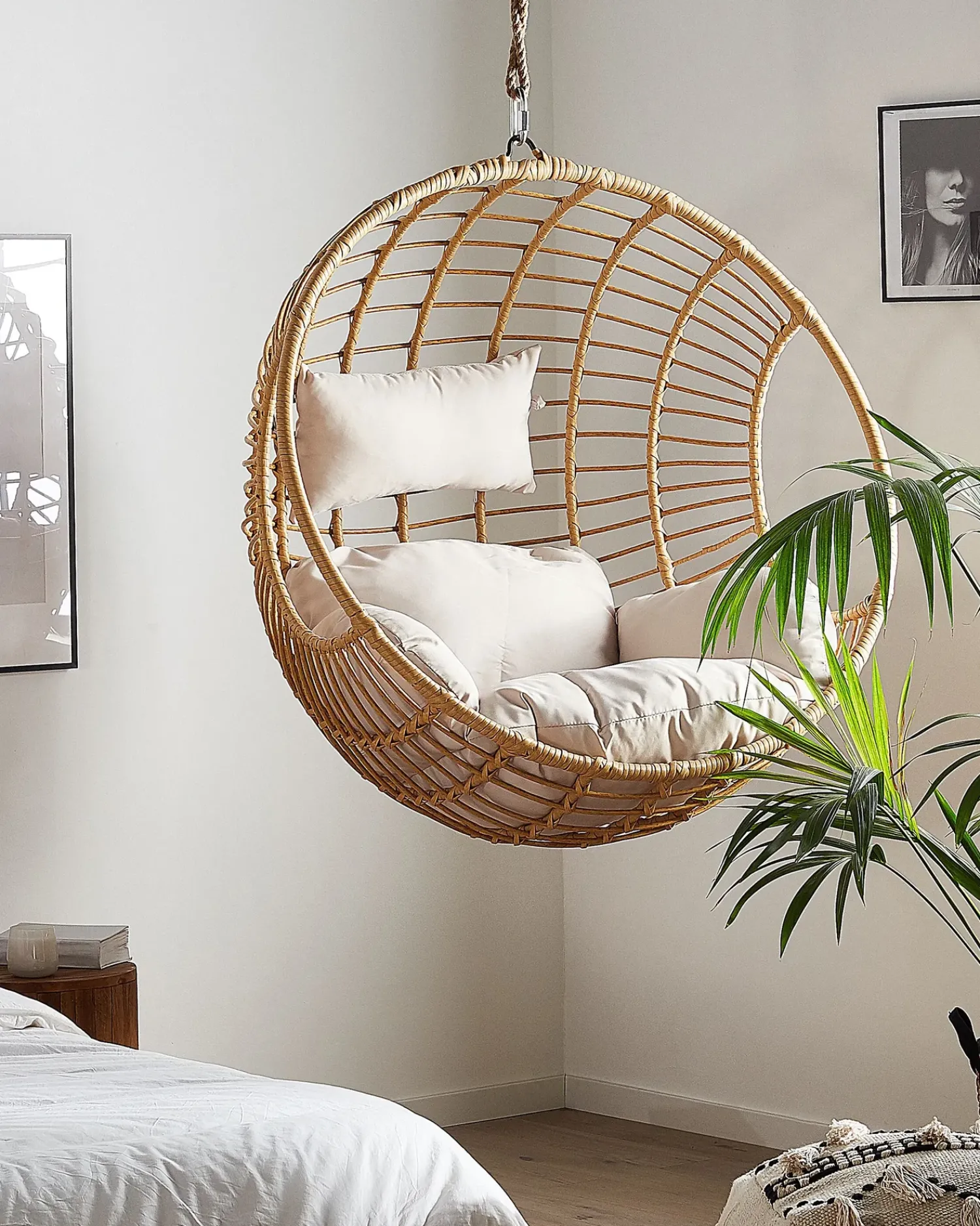 Clearance Beliani ASPIO Rattan sintetico (PE) Naturale Beige Marrone
